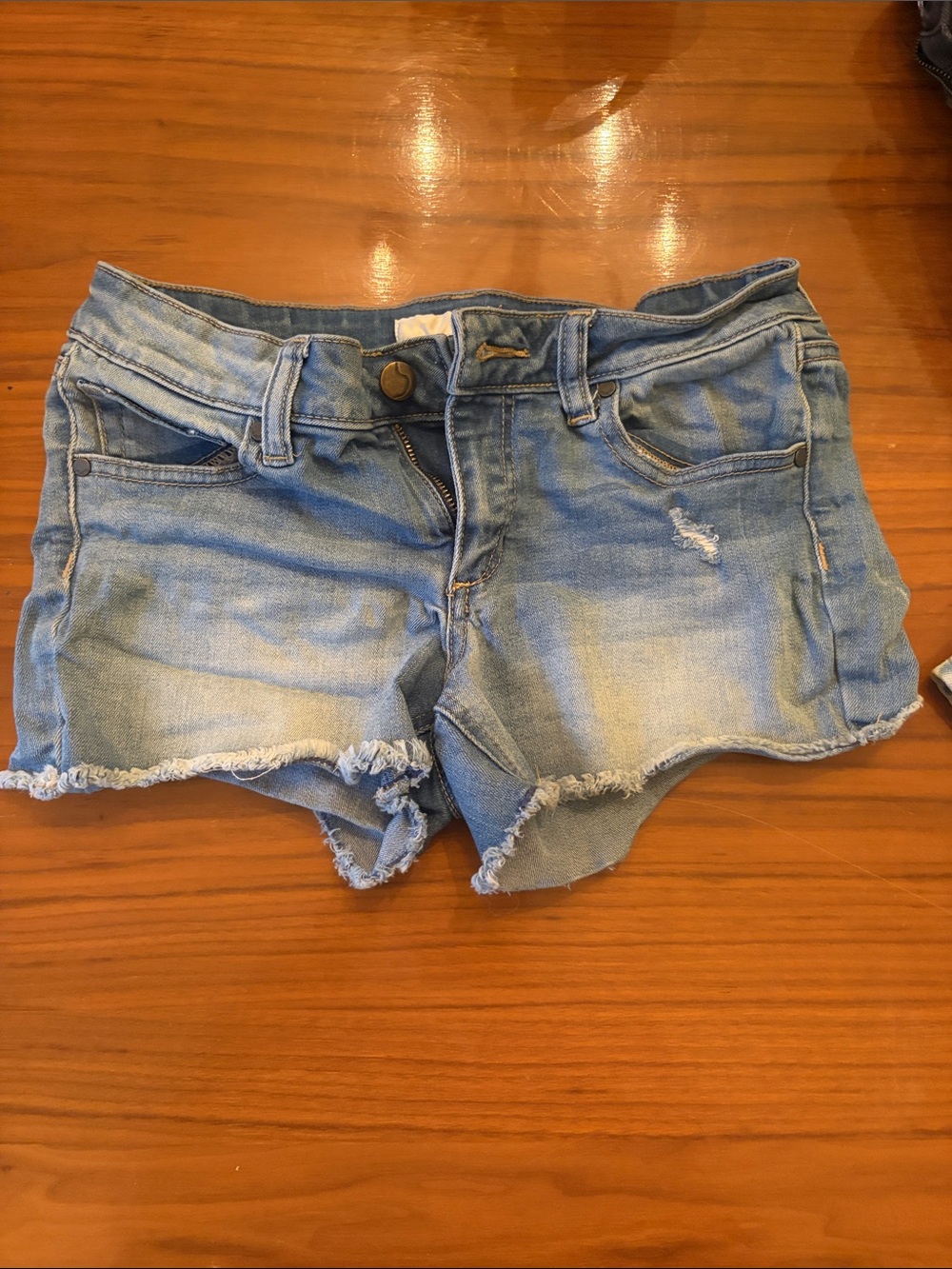 Joe's Jeans Light Blue Frayed Hem Denim Shorts